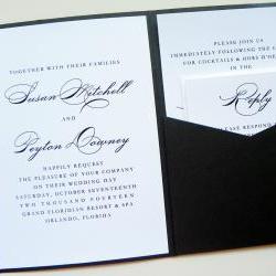 Pocketfold Wedding Invitations - Elegance Signature Pocketfold Invitation Suite
